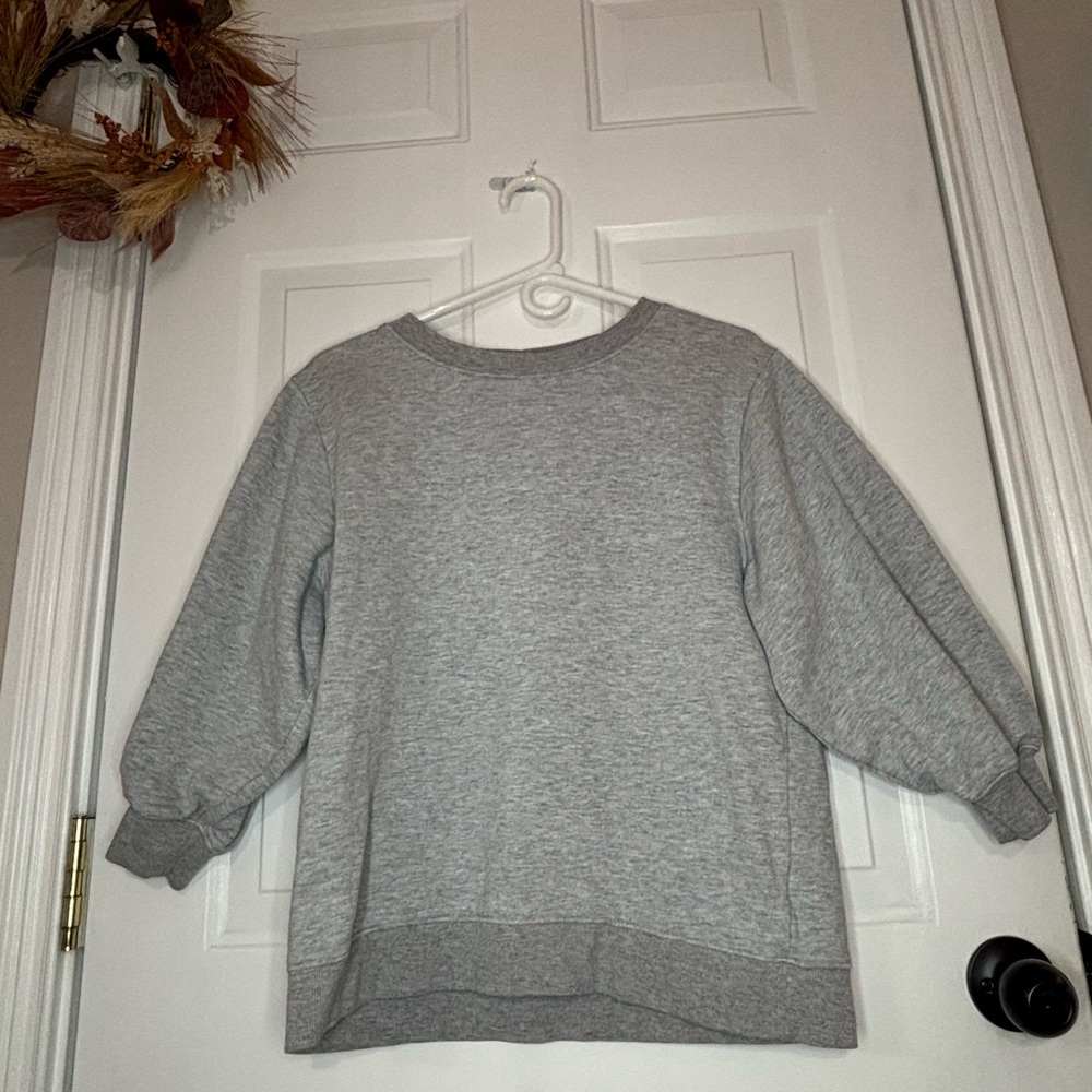 Amazon Essentials Heather Gray Women's Crew Neck Sweater